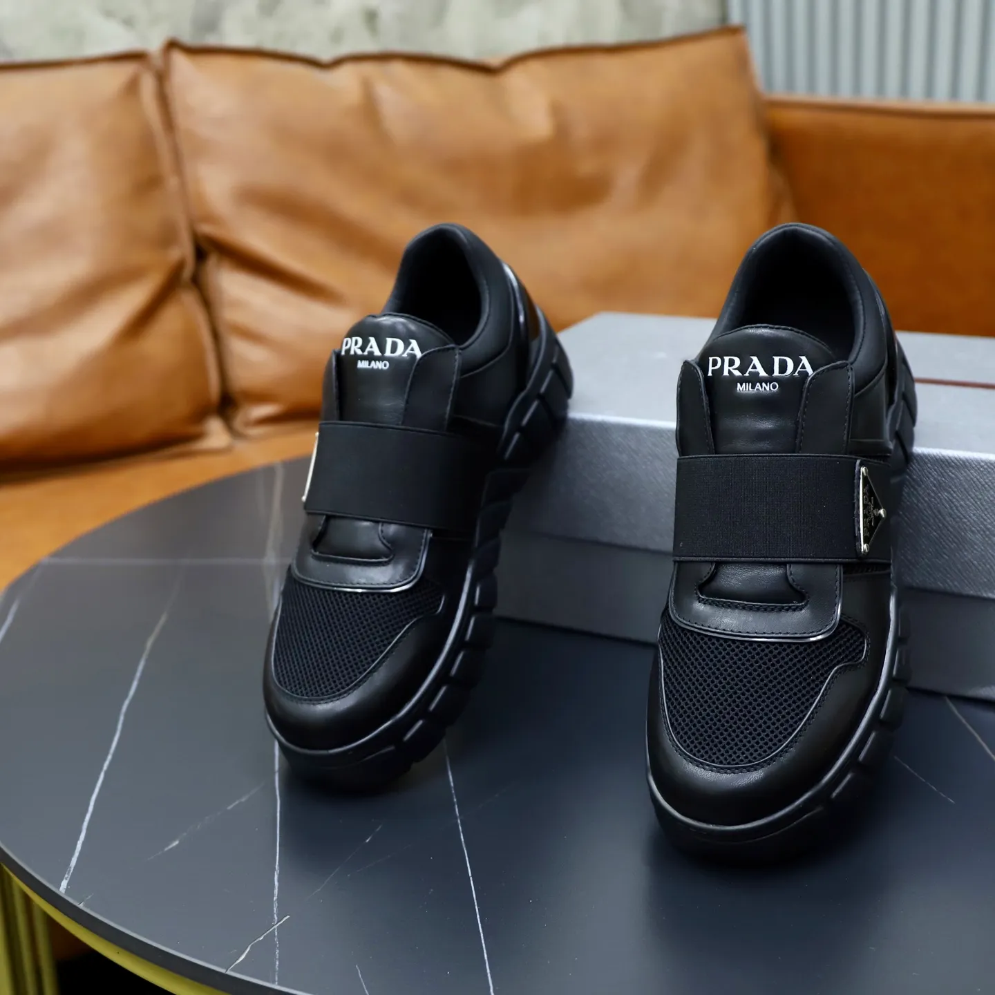 Ex-factory price 560💰[PRADA] Men's shoes are popular in the counter, official website synchronization, 1 high-quality shipment ✔️Original cowhide + cowhide lining, 1🆚1 replica, original sole, 38-45 (45 customized, non-refundable)
